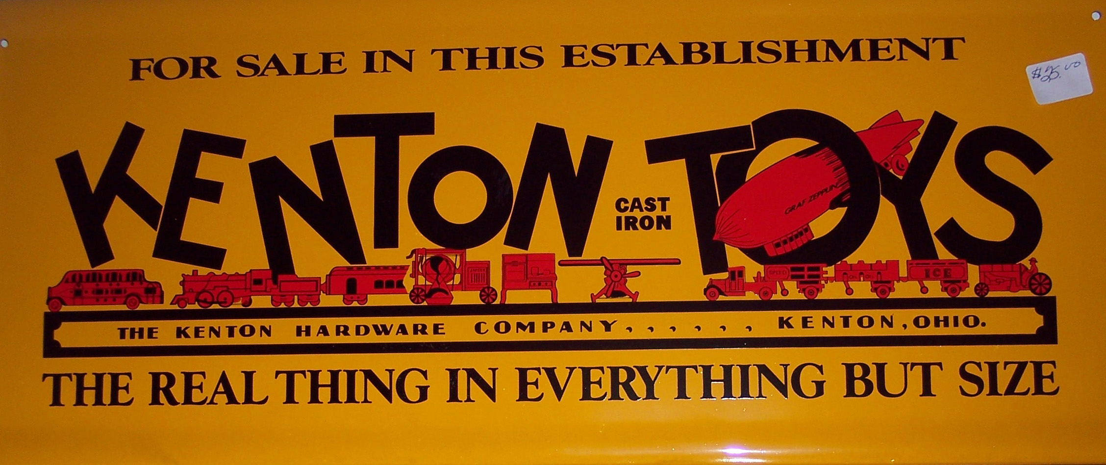Metal Toy Sign